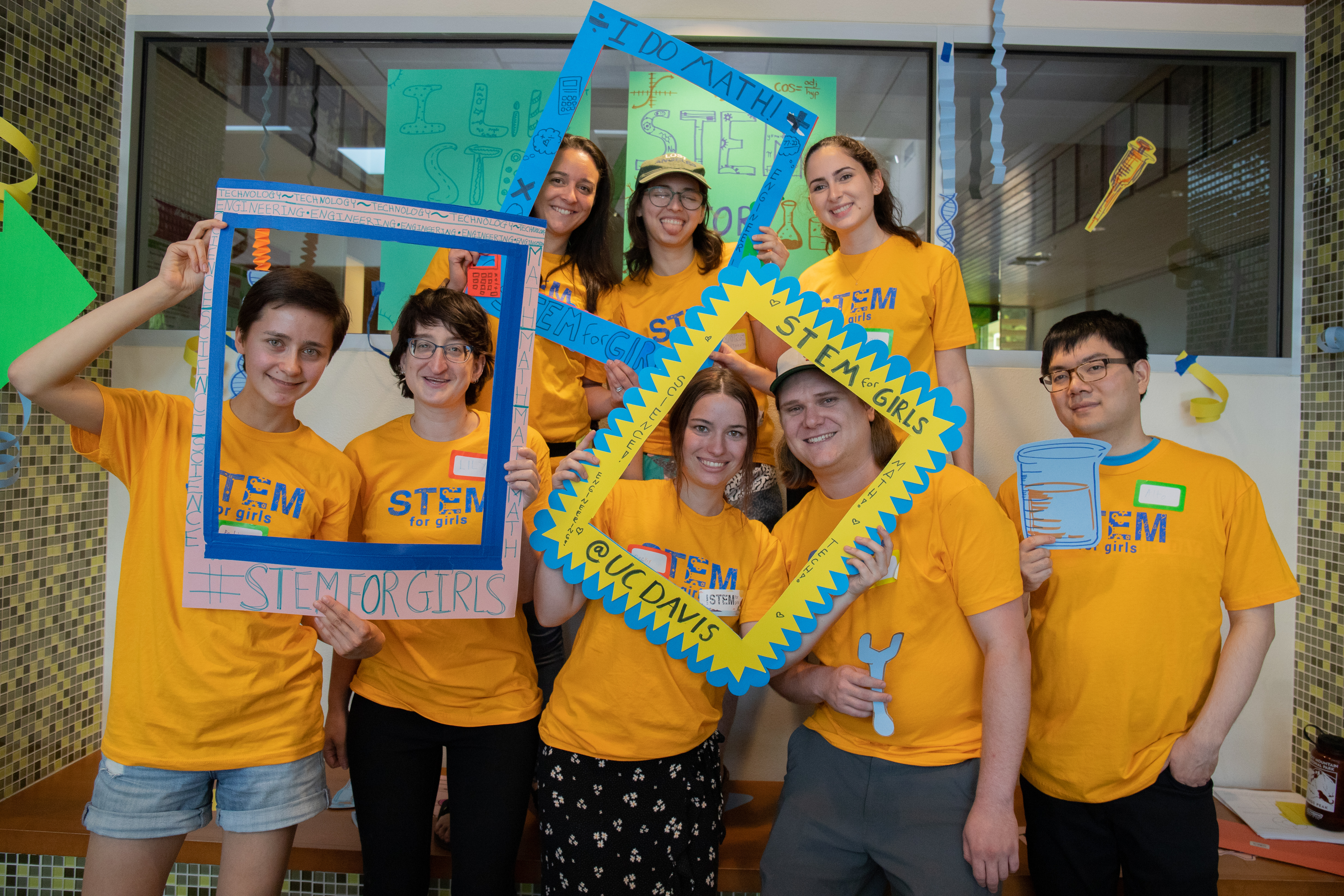  AWM members at STEM for Girls, May 2019.